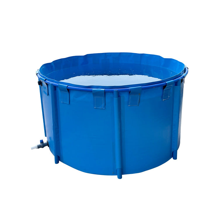 Multiple steel tanks placed on-site for water storage purposes.