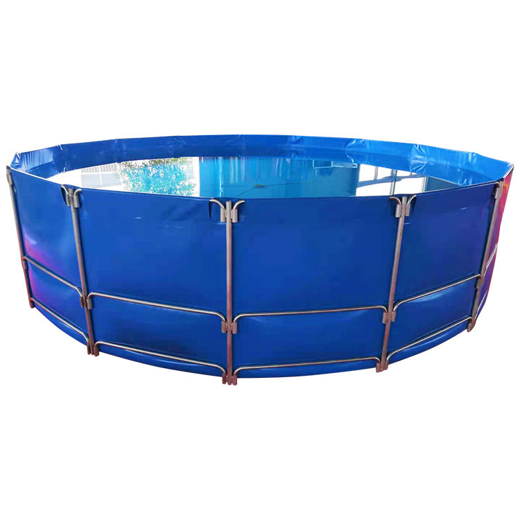 Flexible Round Fish Tank with Metal Frame & PVC Liner