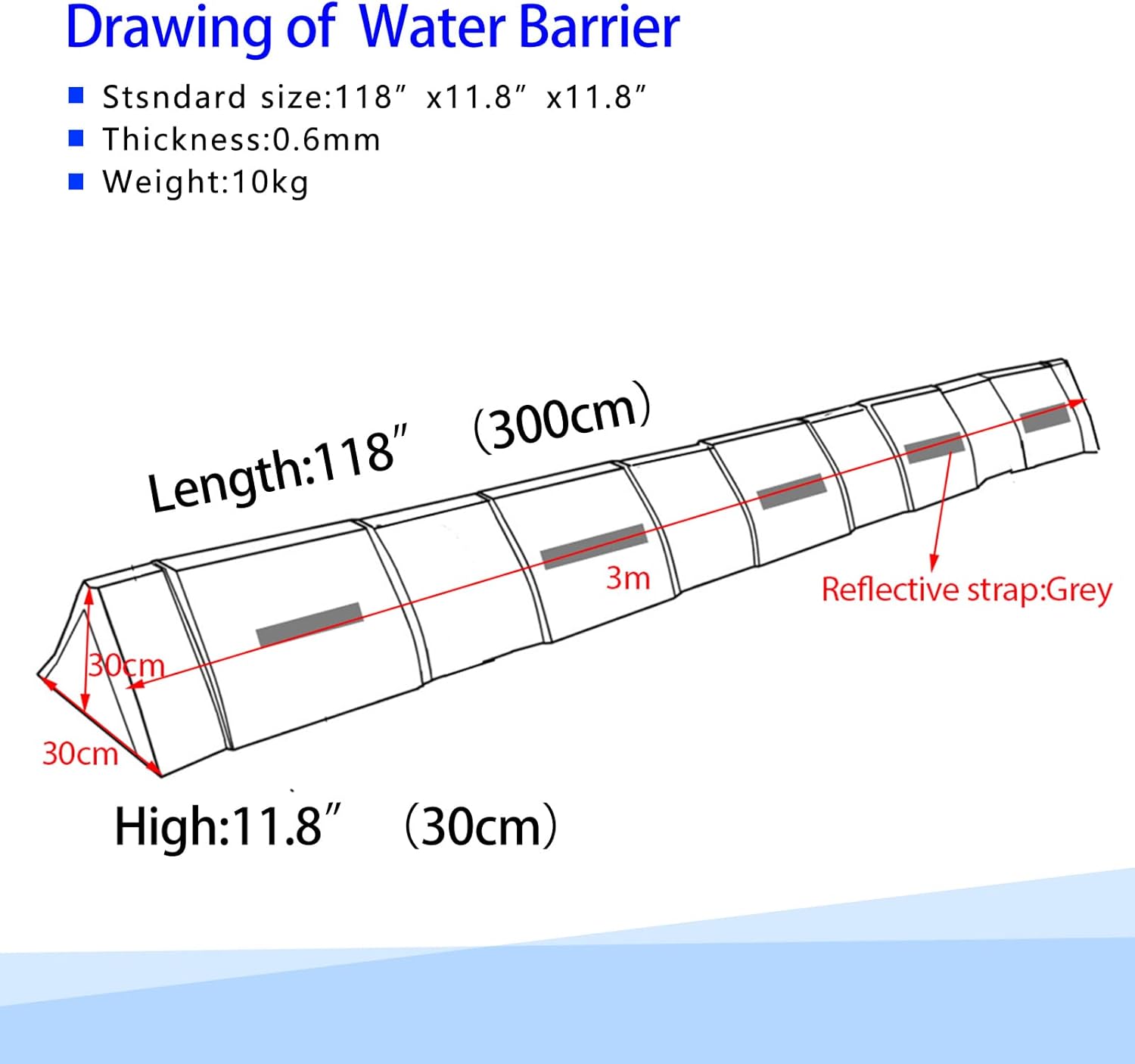 Factory-Direct Foldable PVC Flood Barrier for Home Protection