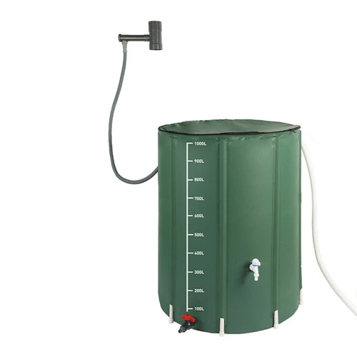 1000 L Collapsible Flexible Rain Barrel Tank – Heavy-Duty Water Storage