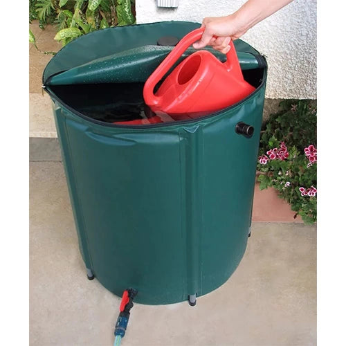 100 L Flexible 1000D PVC Rain Barrel – 26 Gal Collection Tank