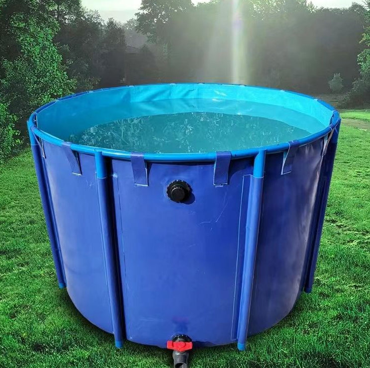 Rainbow Round PVC Fish Pond – Bracket-Supported Aquaculture Tank