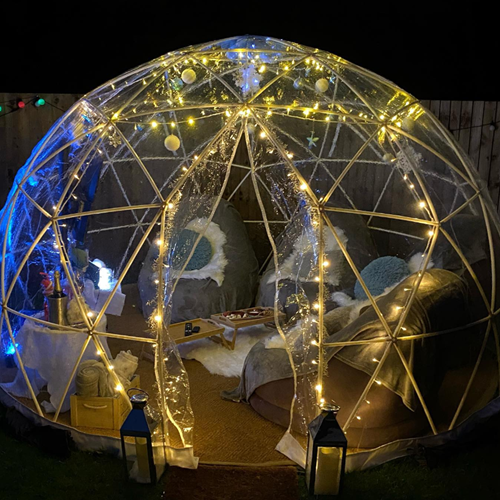 Transparent TPU Igloo Glamping Dome Tent – Outdoor Hotel & Resort