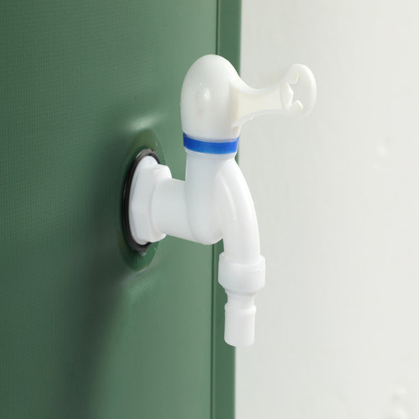 Collapsible PVC rain barrel for garden water storage