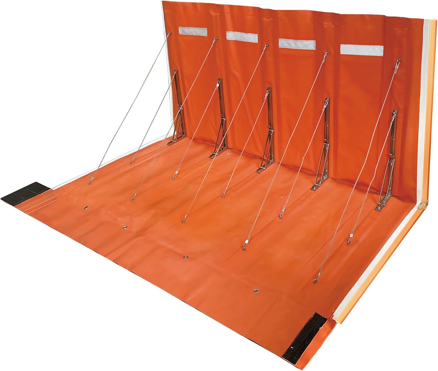 Self-Rising Water Gate Flood Barrier for Urban Flood Control